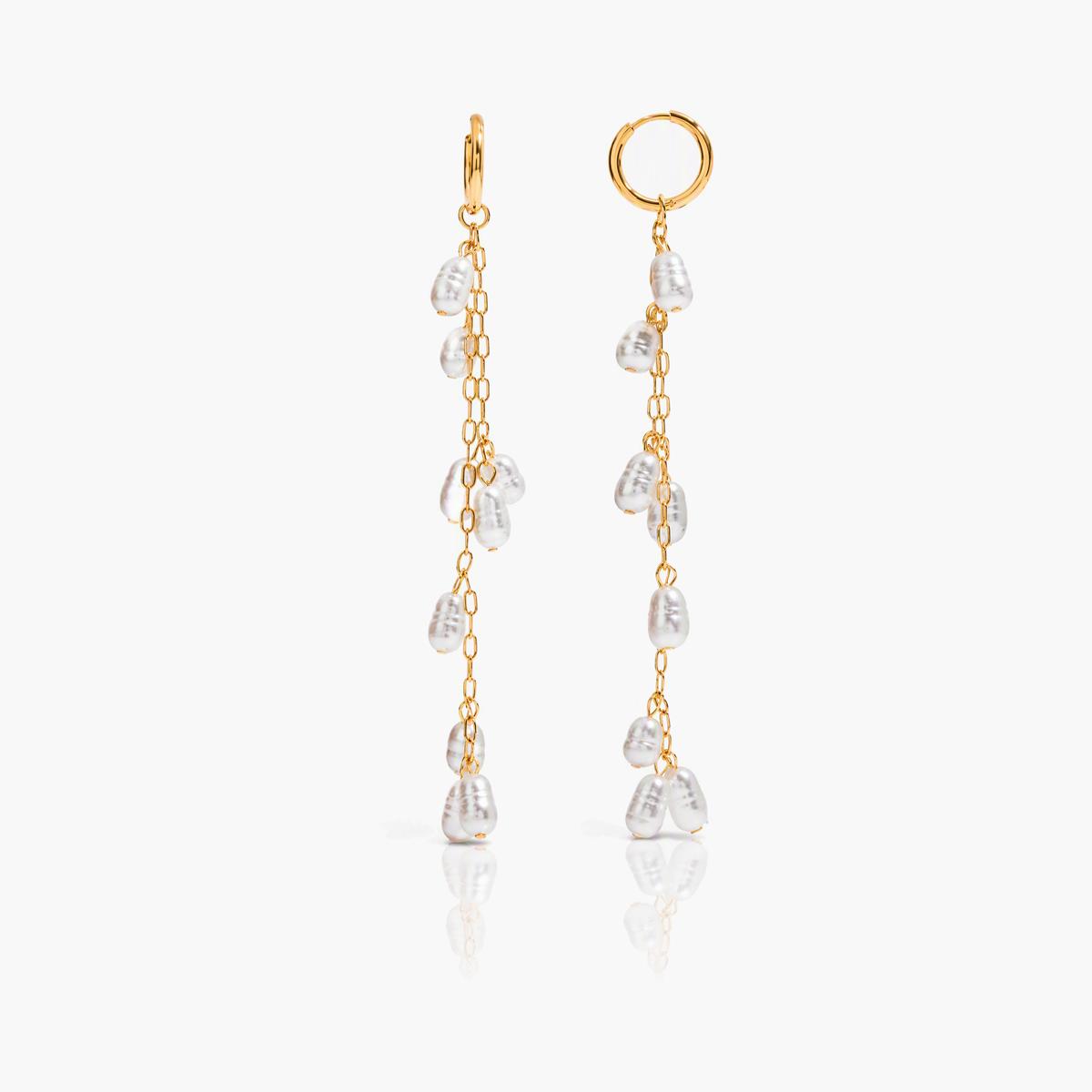 Dainty Baroque Pearl Drop Earrings