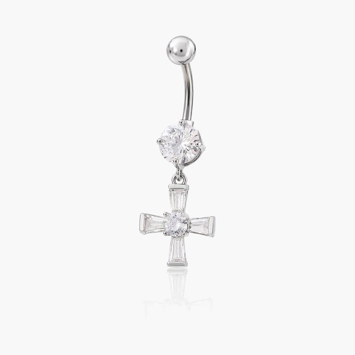 Dainty Cross Belly Ring