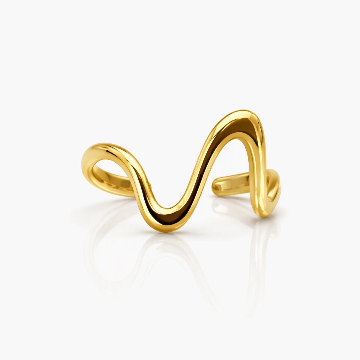 Minimalist Wavy Band Ring