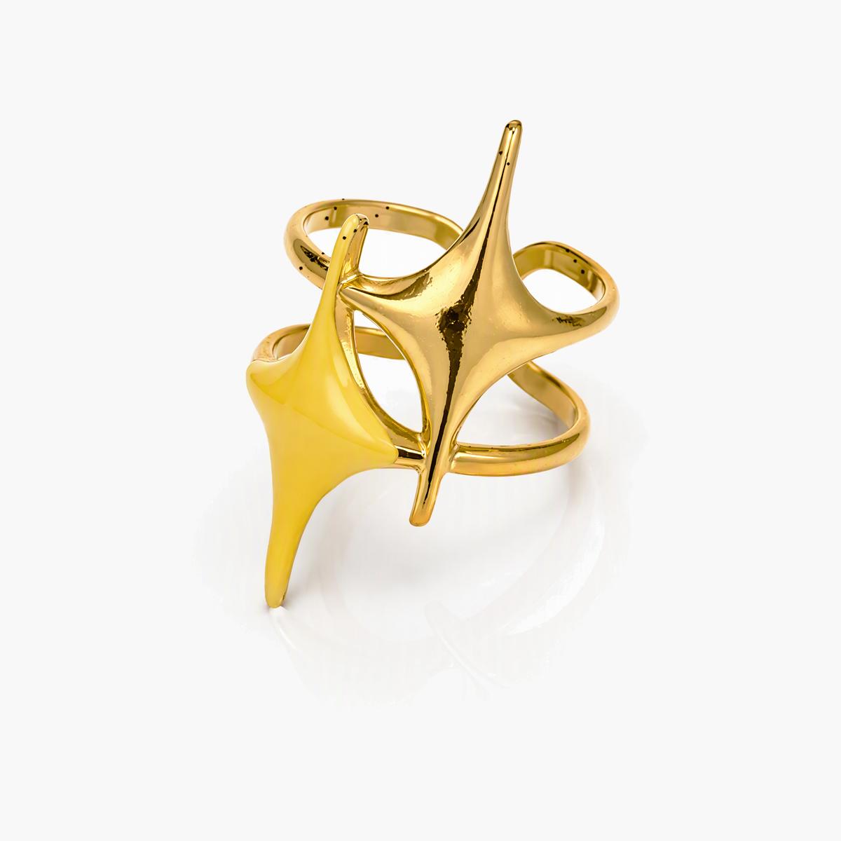 Trendy Double Star Ring