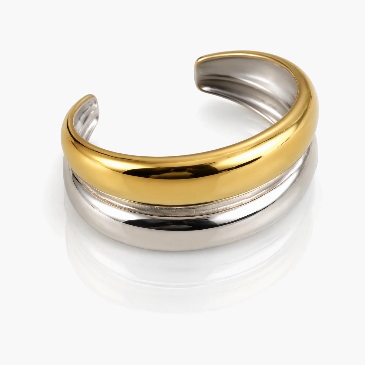 Chunky Teardrop Cuff Bracelet