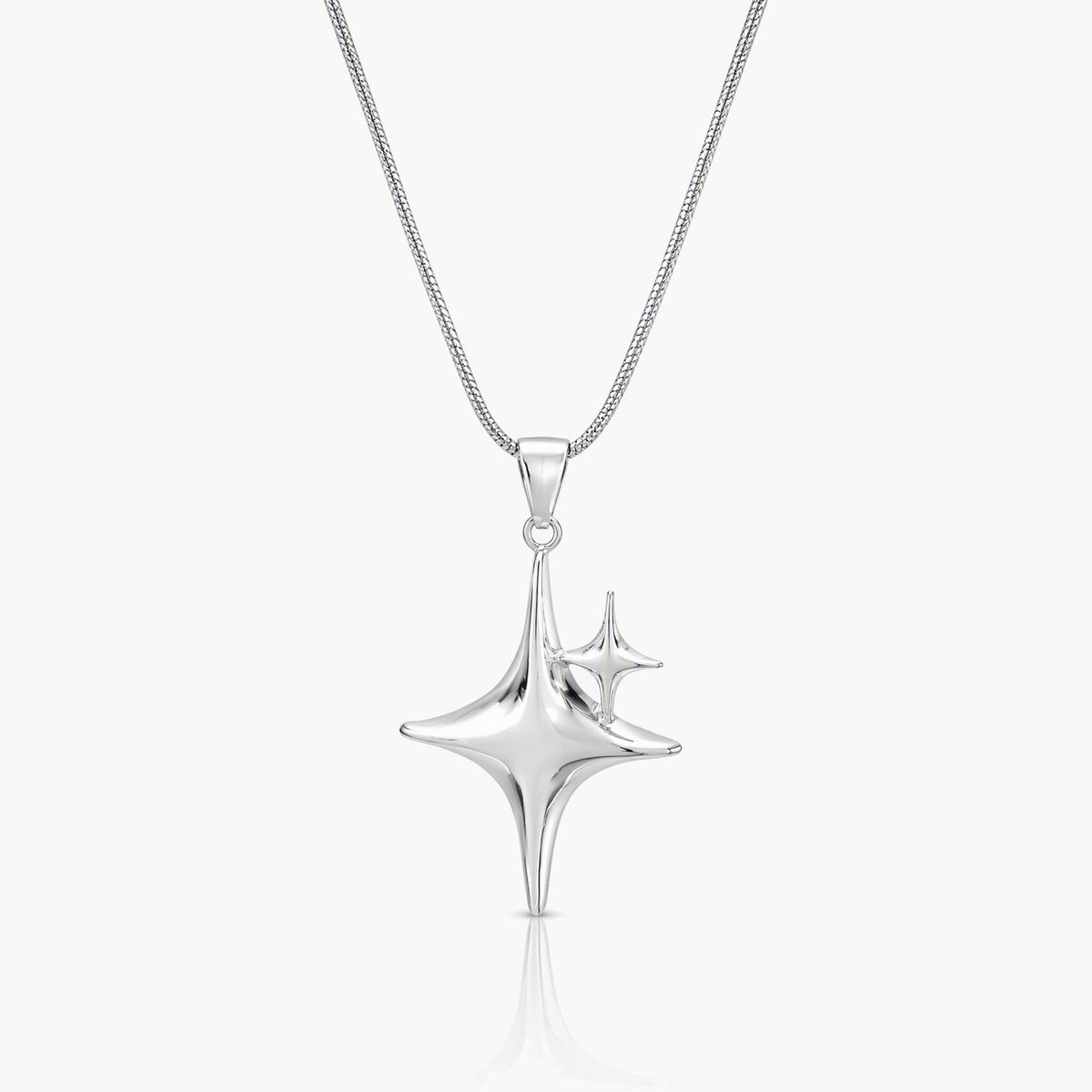 Trendy Cluster Star Pendant Necklace