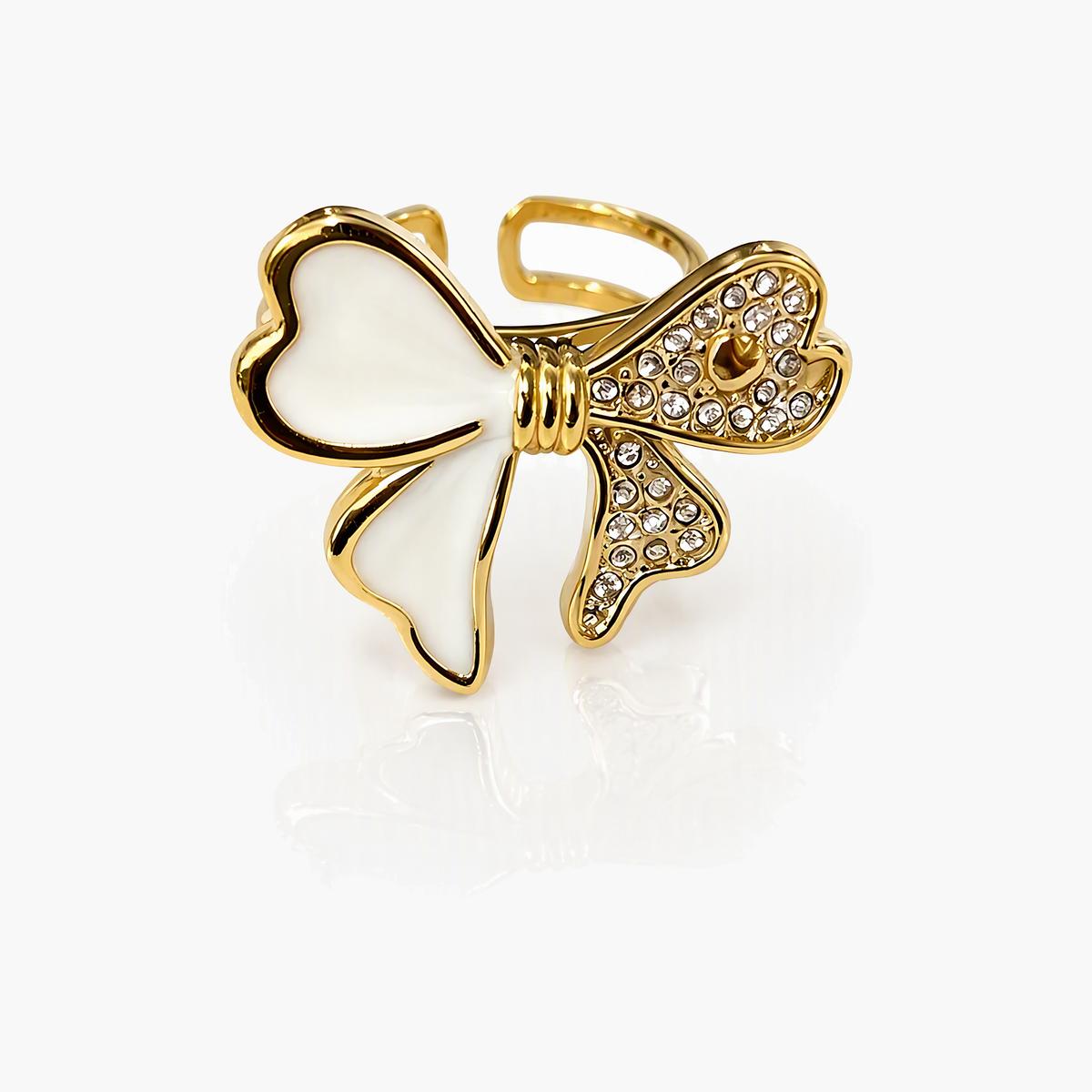 Bow Knot Open Cuff Ring