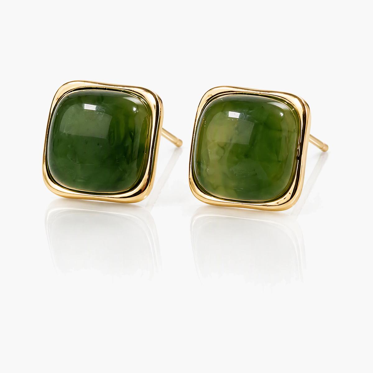 Vintage Square Stud Earrings