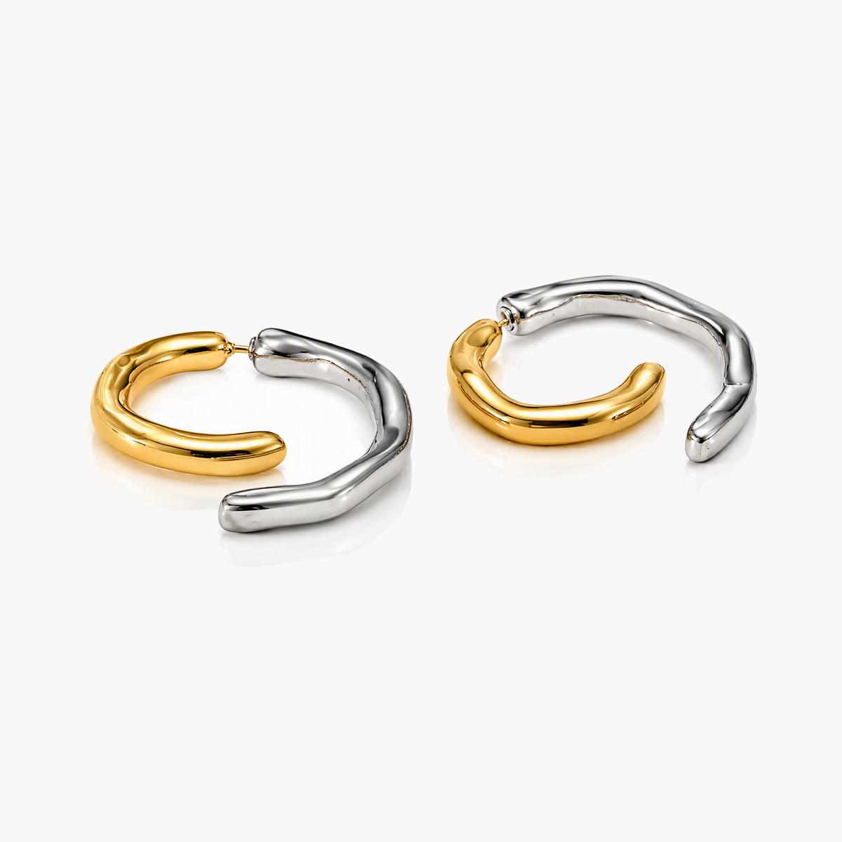 Twisted Open Cuff Earrings