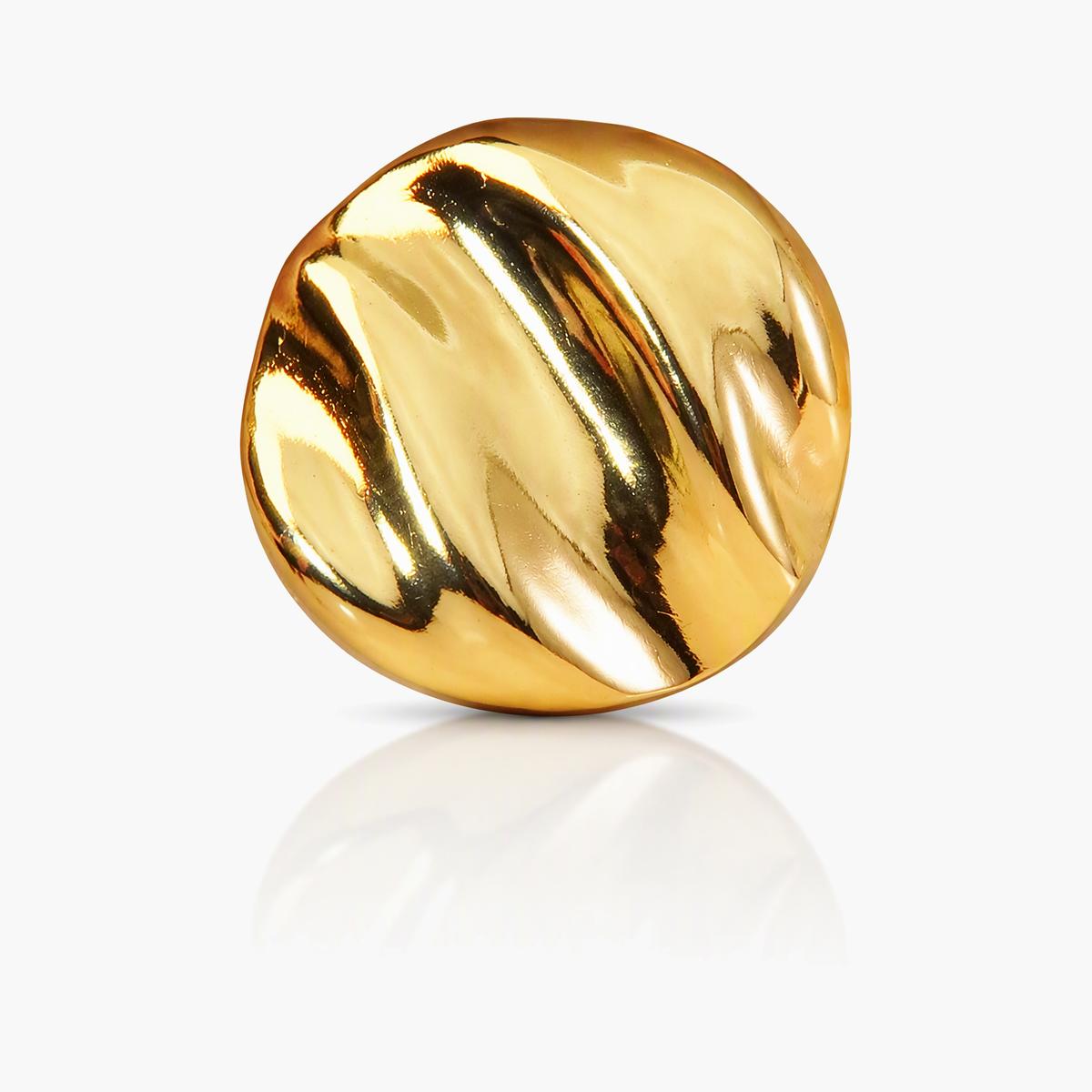 Twisted Disc Stud Earrings