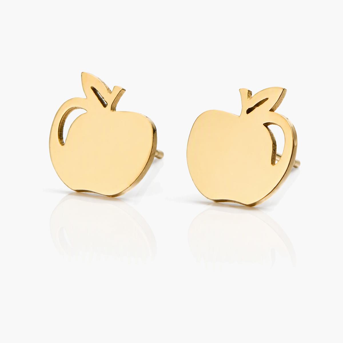 Cute Apple Stud Earrings
