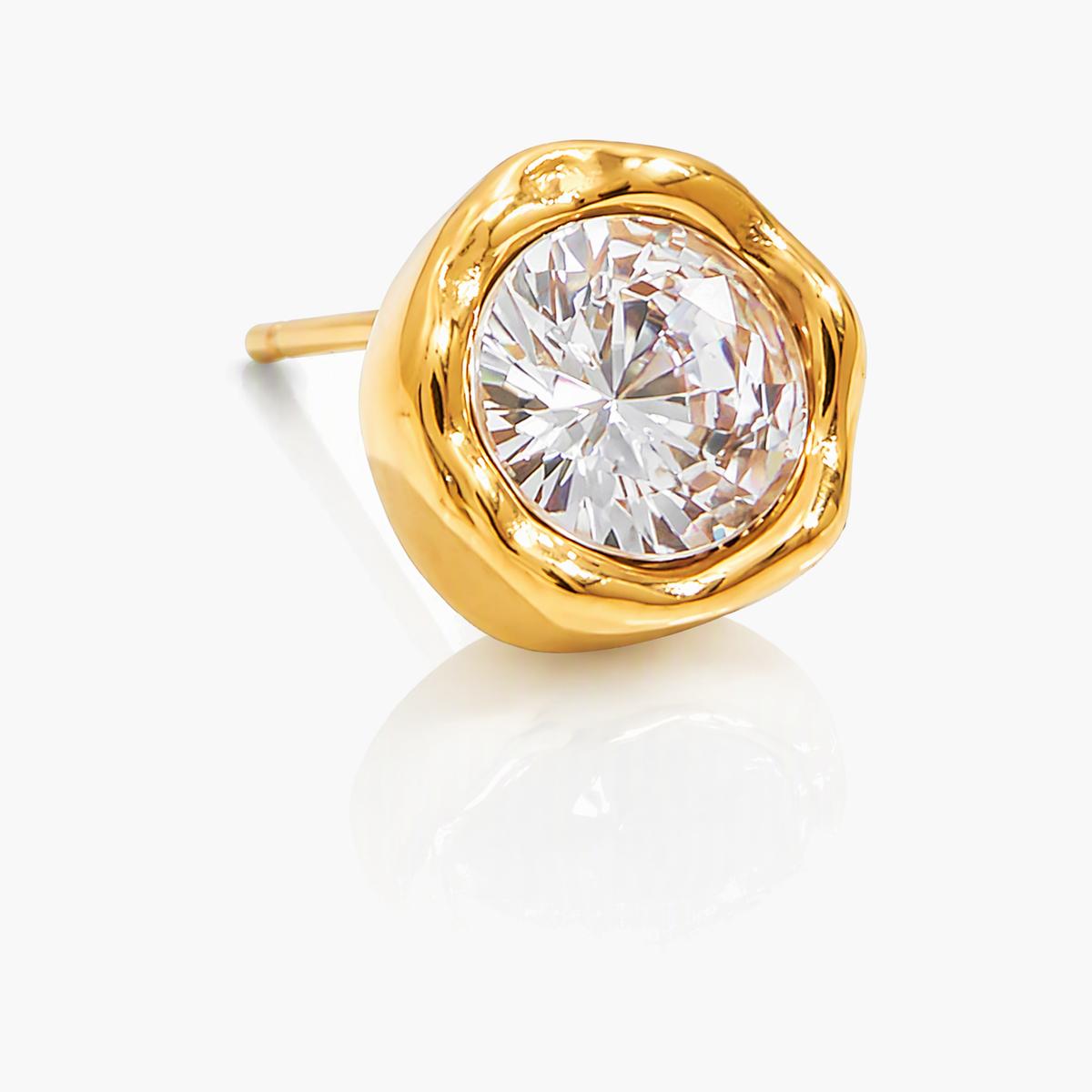 Single Stone Stud Earrings