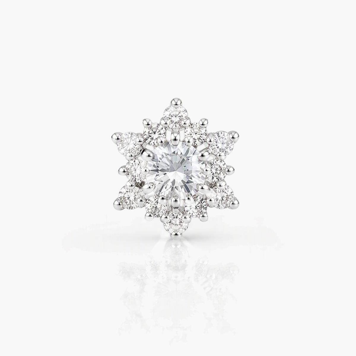 Dainty Snowflake Stud Earrings