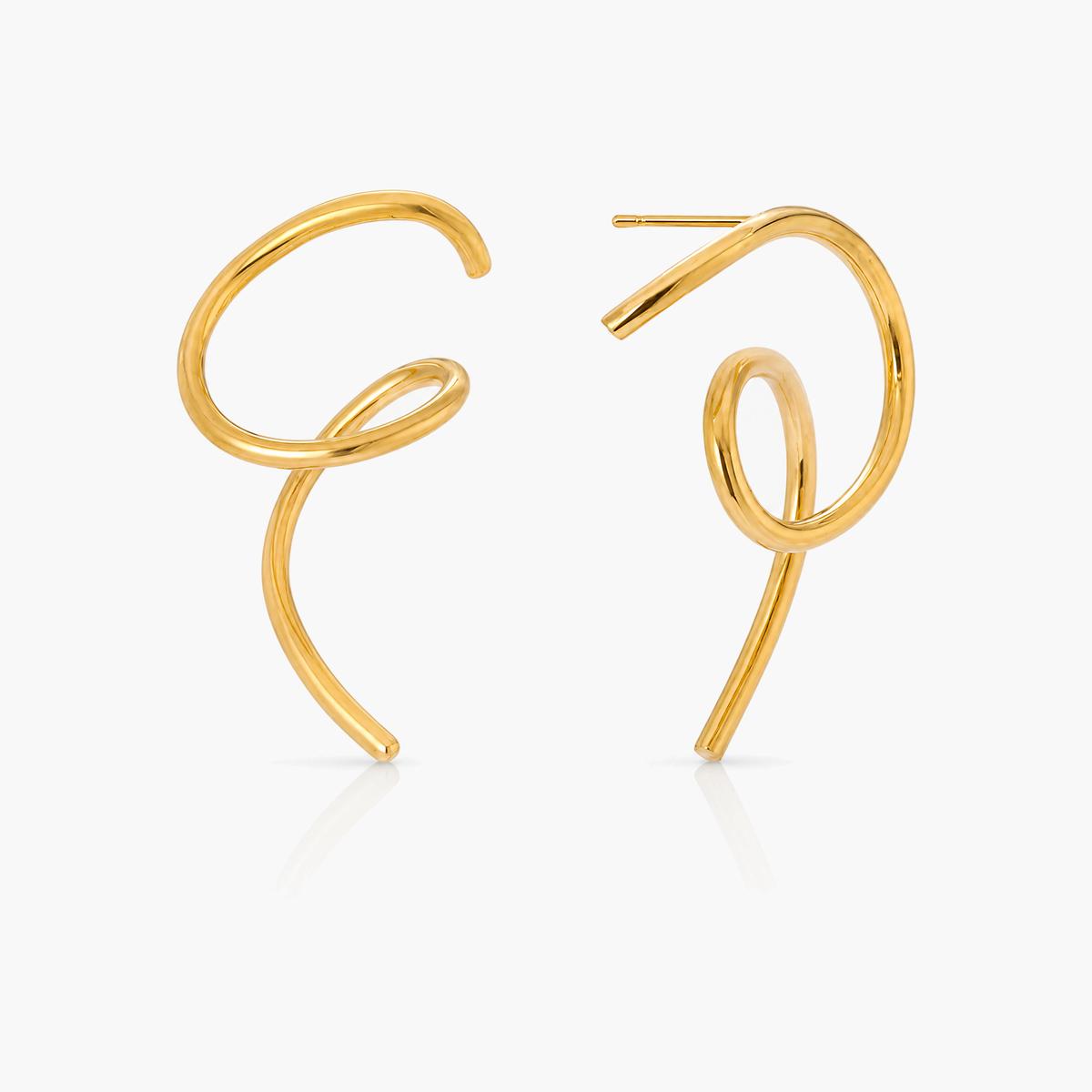 Twisted Wire Hoop Earrings
