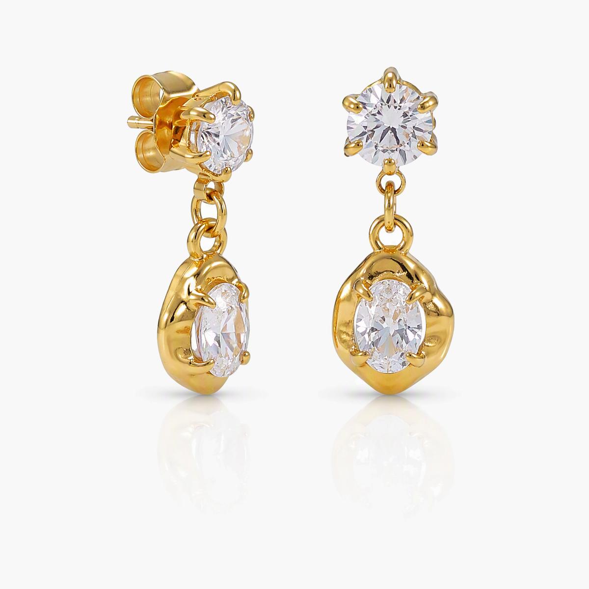 Dainty Stone Drop Earrings