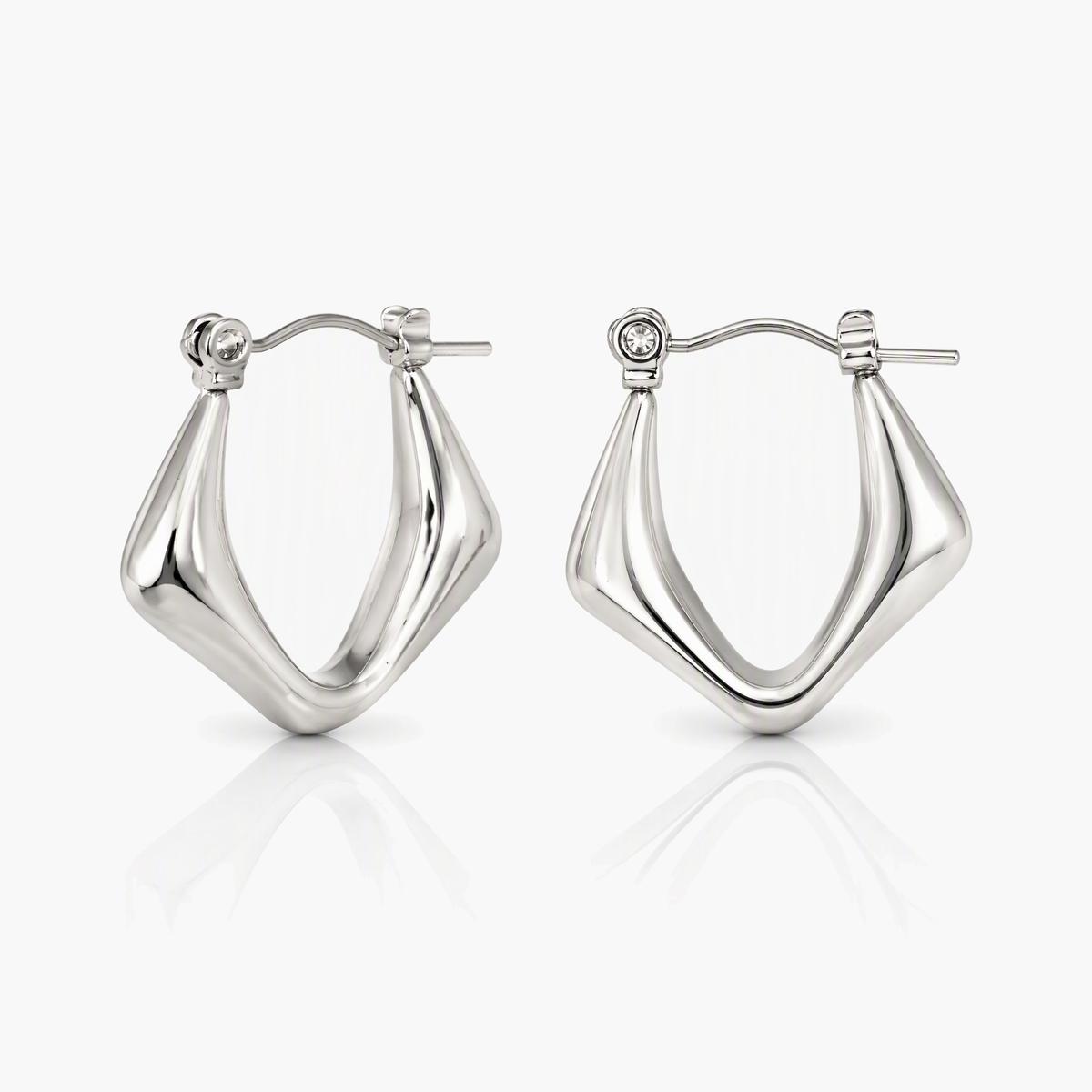 Mixed Geometric Hoop Earrings