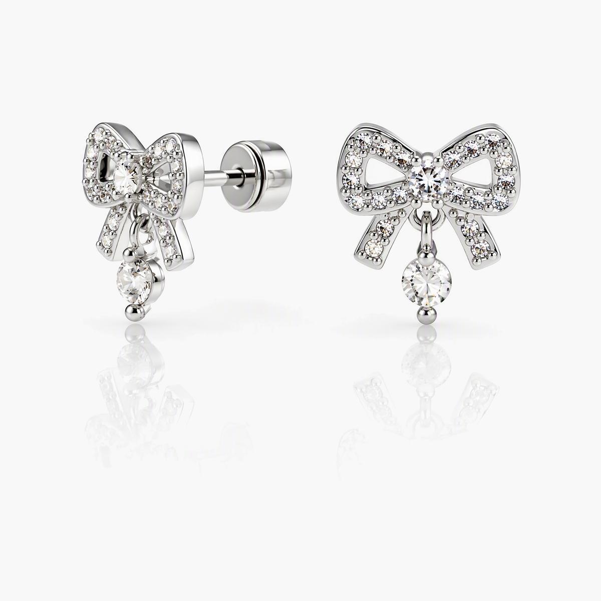 Cute Bow Knot Stud Earrings