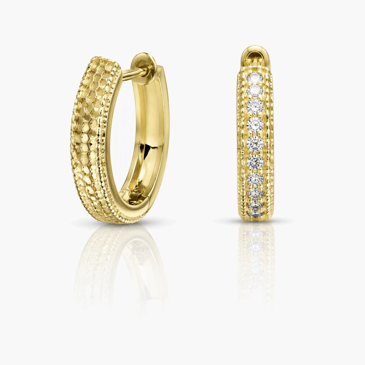 Textured Hoop Earrings