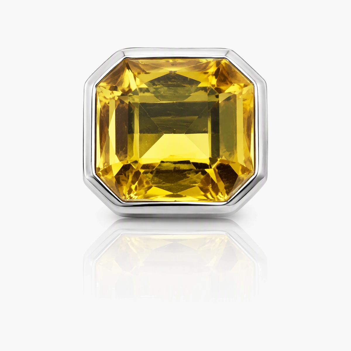 Chunky Hexagon Gem Ring