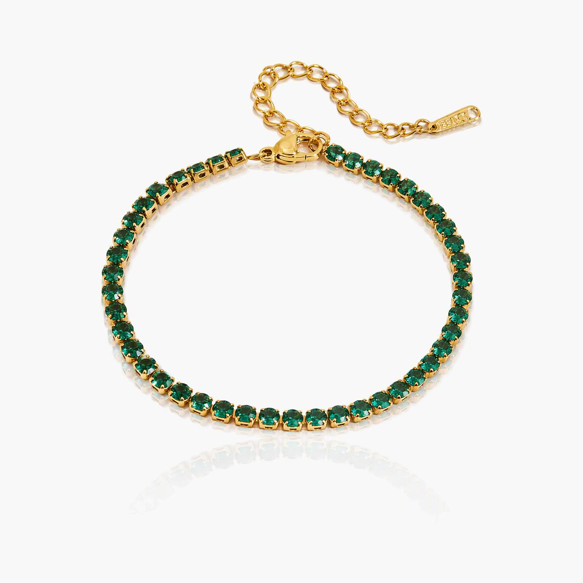 Trendy Four-Leaf Clover Charm Bracelet