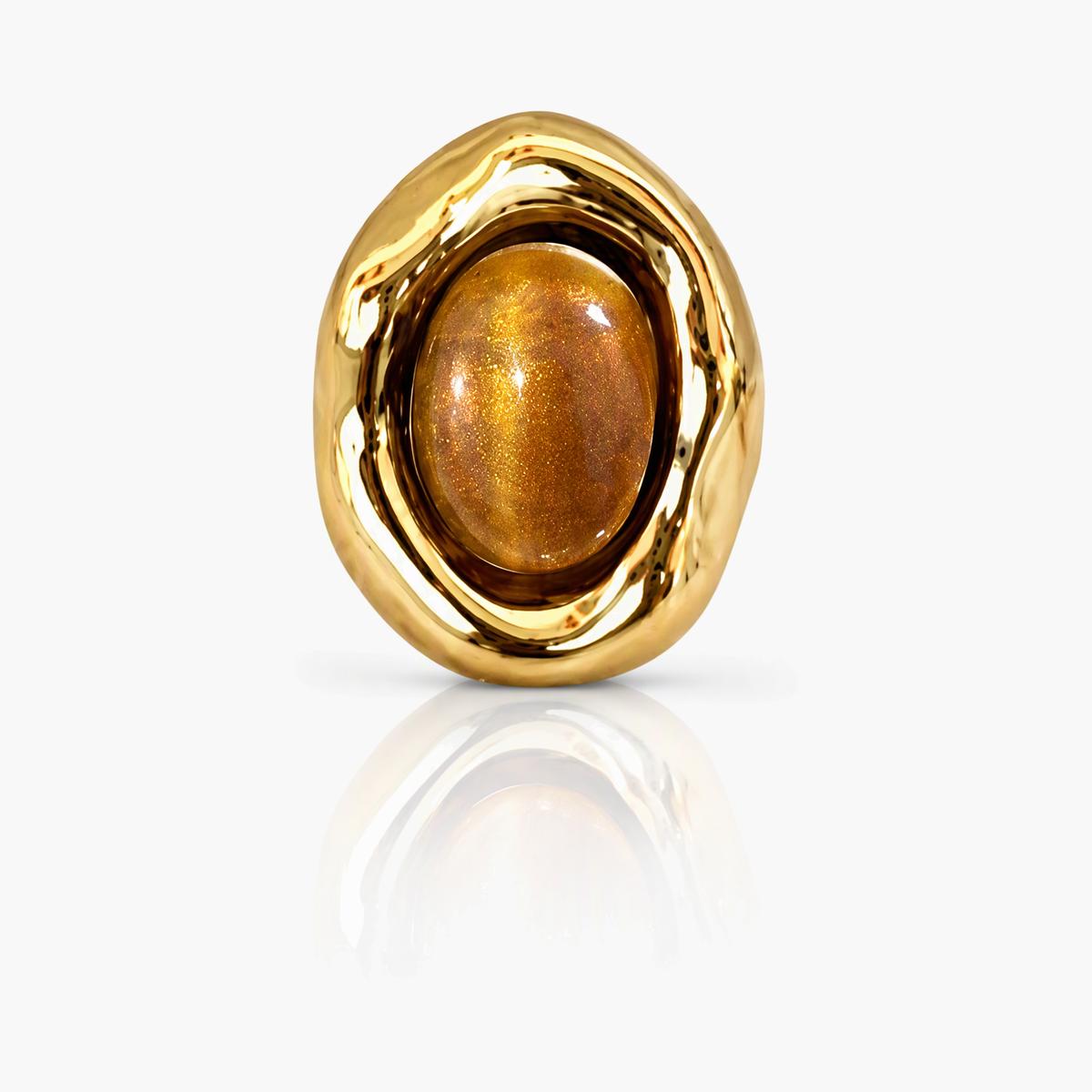 Irregular Oval Stud Earrings