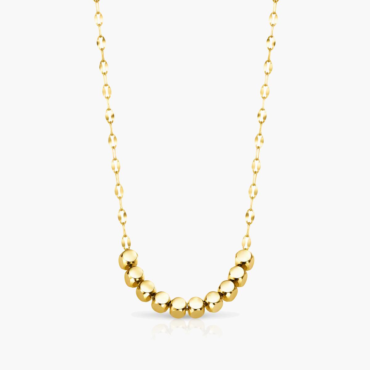 Minimalist Disc Bead Necklace