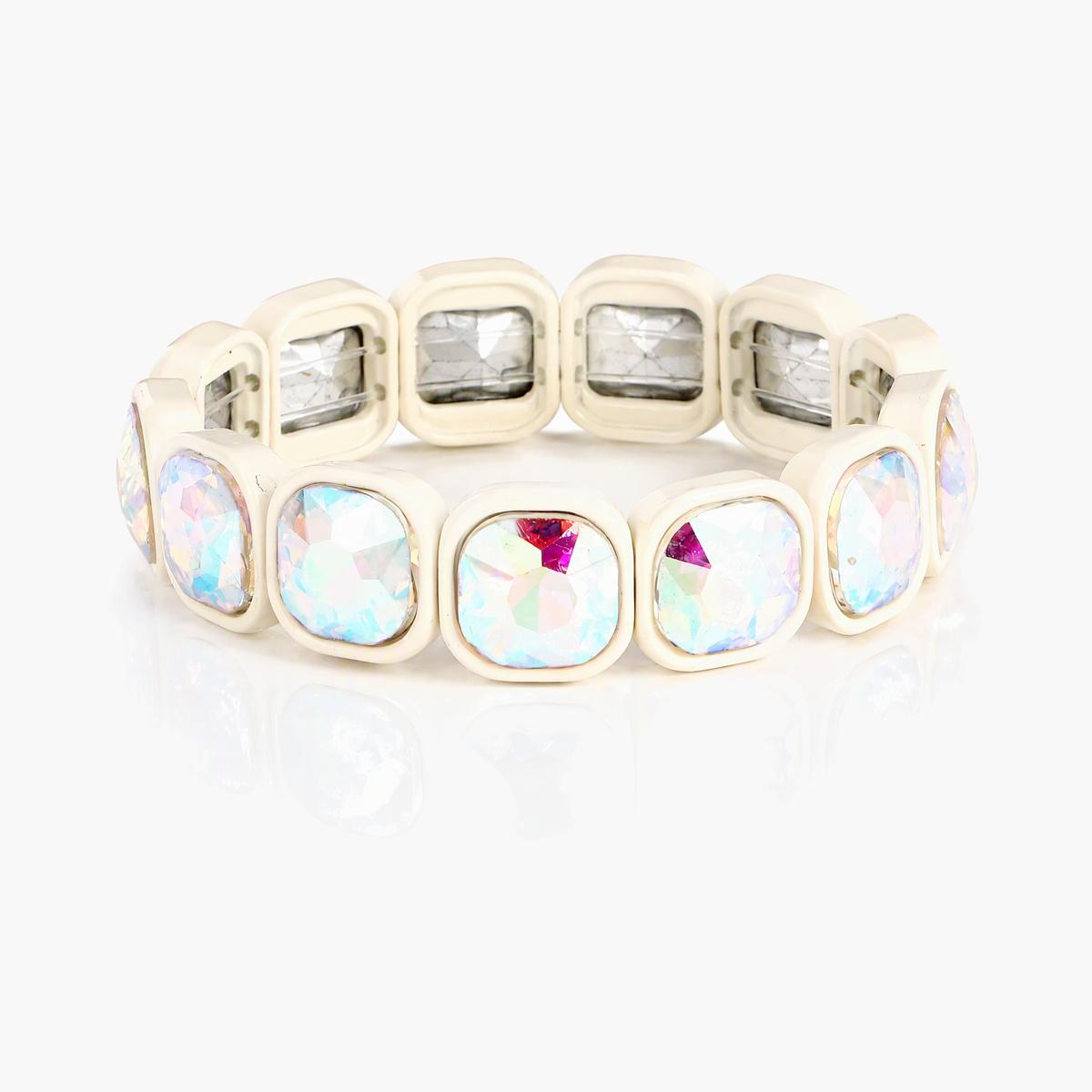Trendy Square Stone Stretch Bracelet
