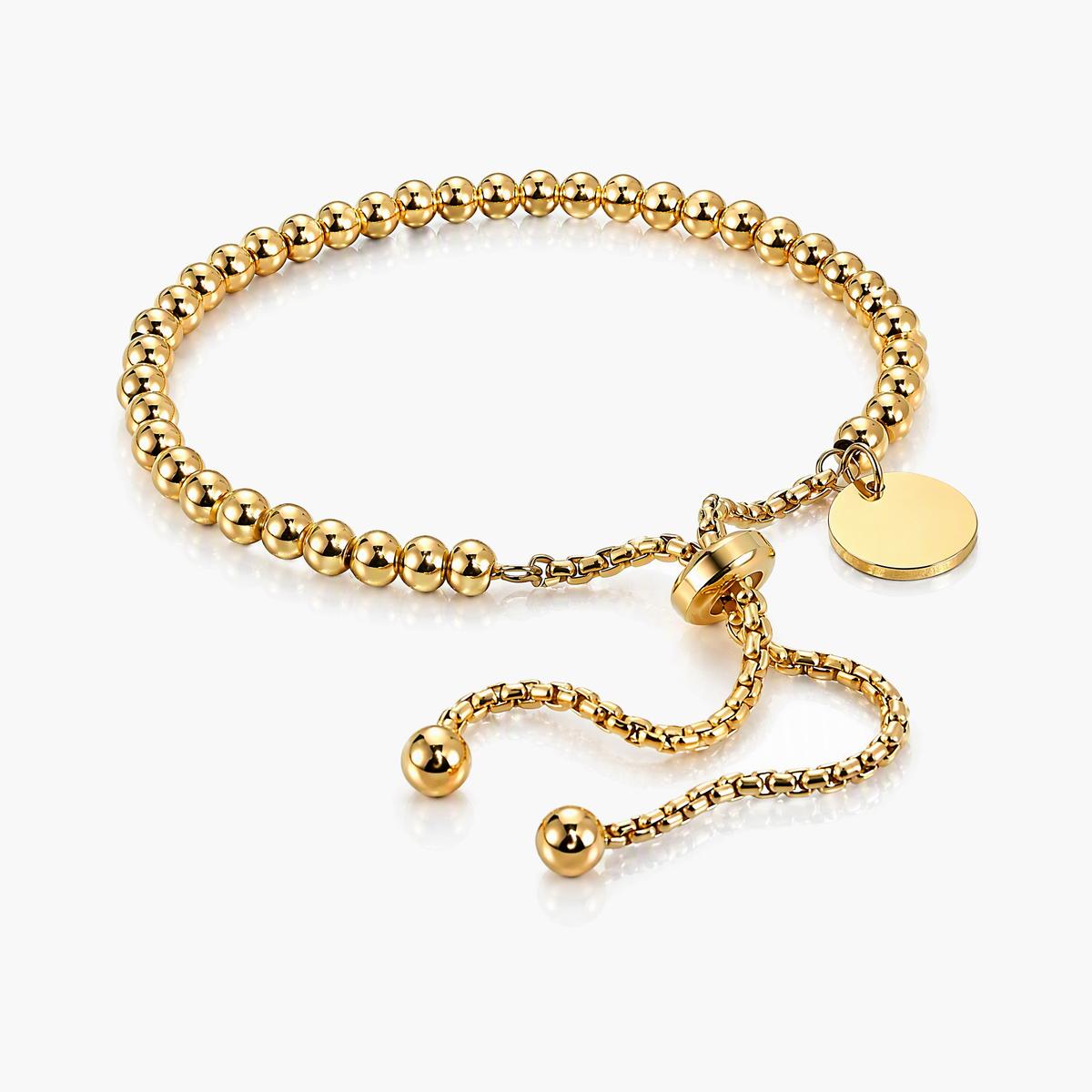 Minimalist Bead Slider Bracelet