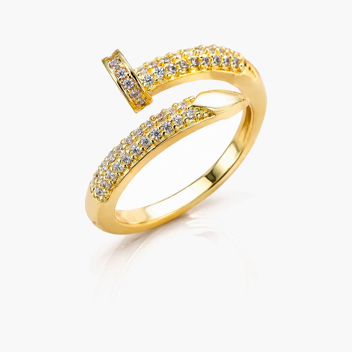 Dainty Leaf Branch Ring