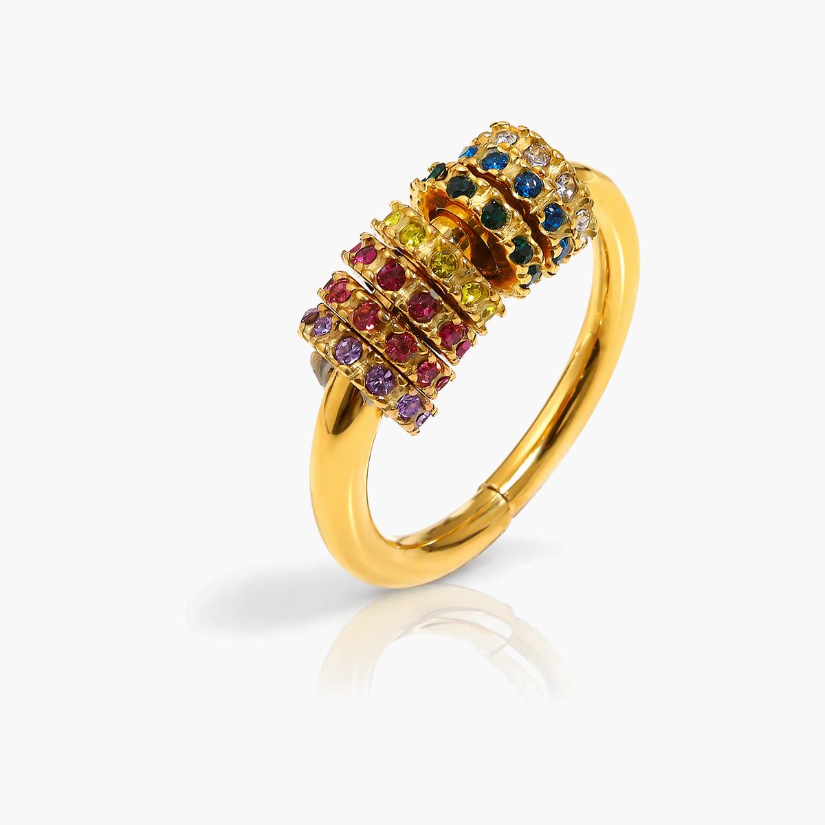 Multi-Row Rotating Band Ring