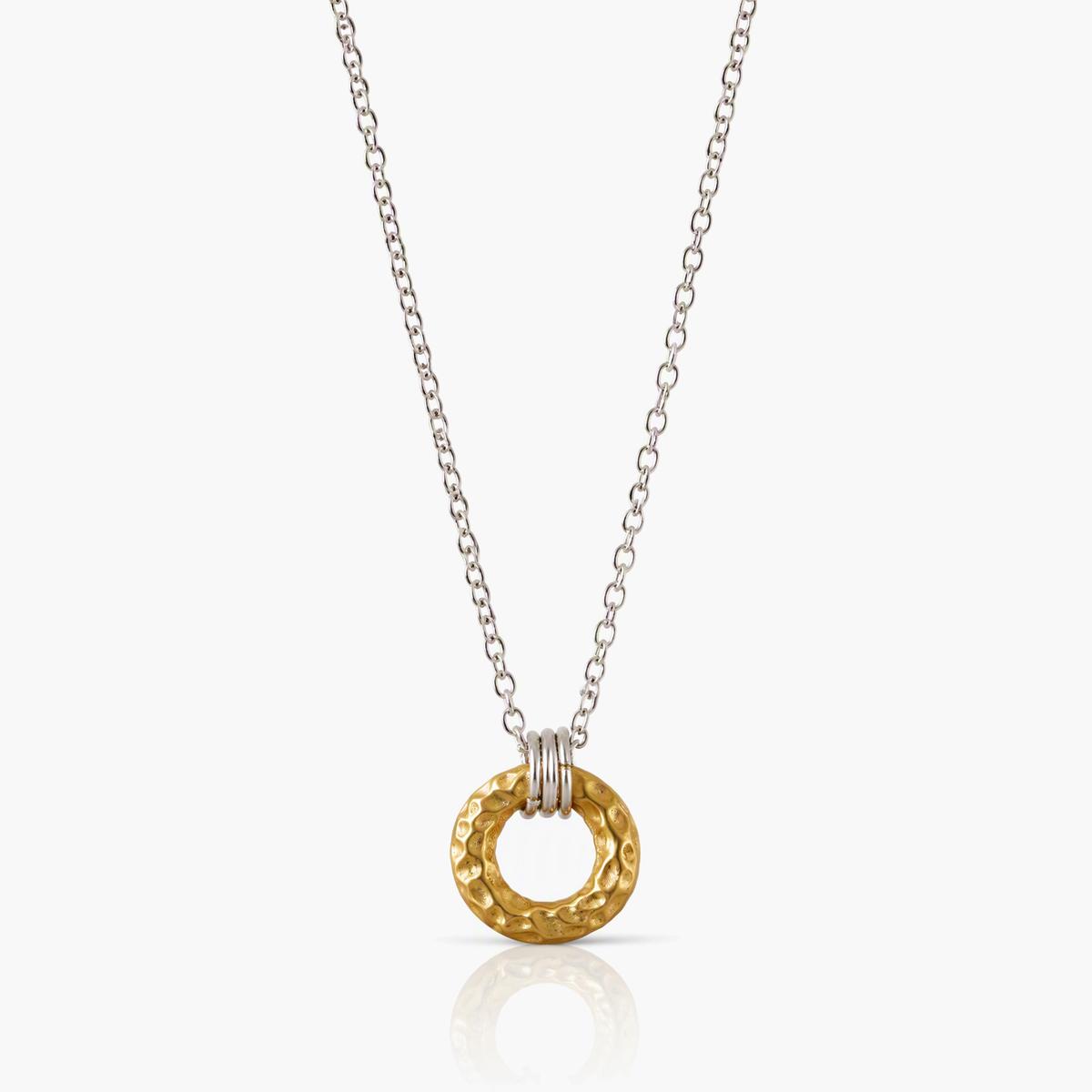 Textured Ring Layered Necklace