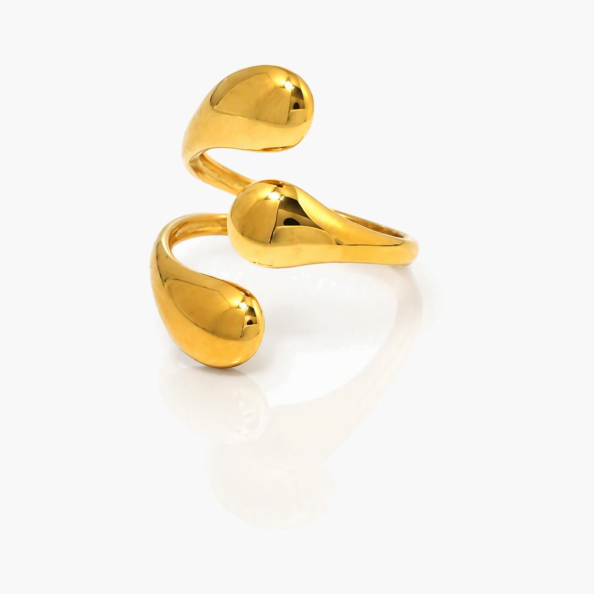 Teardrop Open Cuff Ring