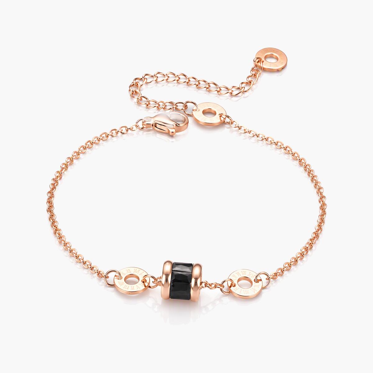Dainty Circle Disc Charm Bracelet