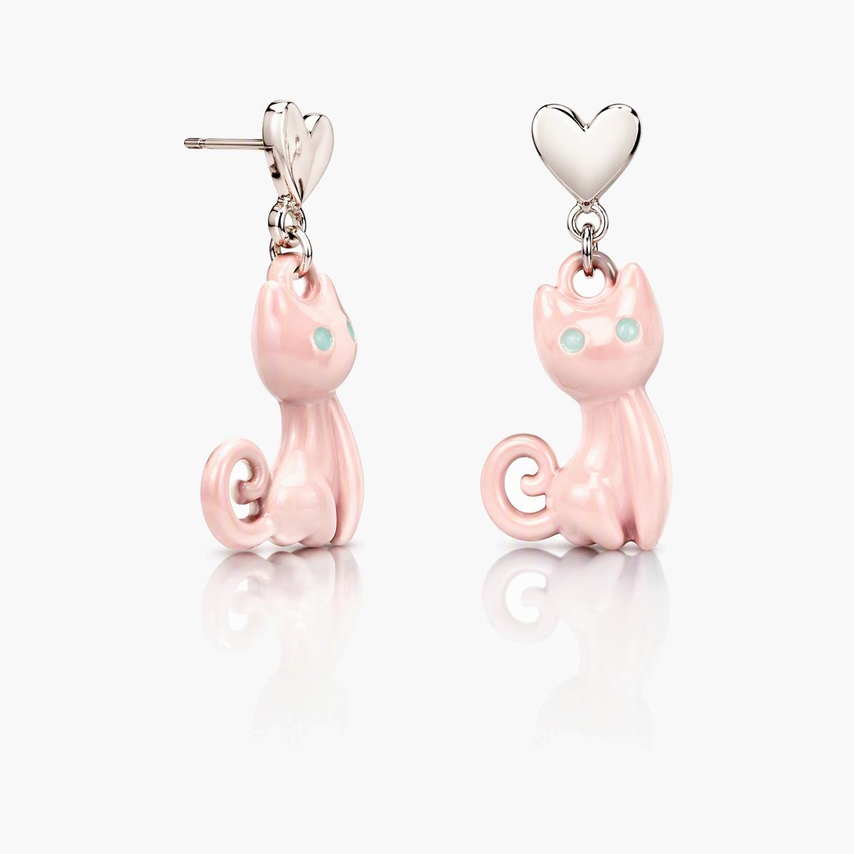 Cute Cat Drop Earrings