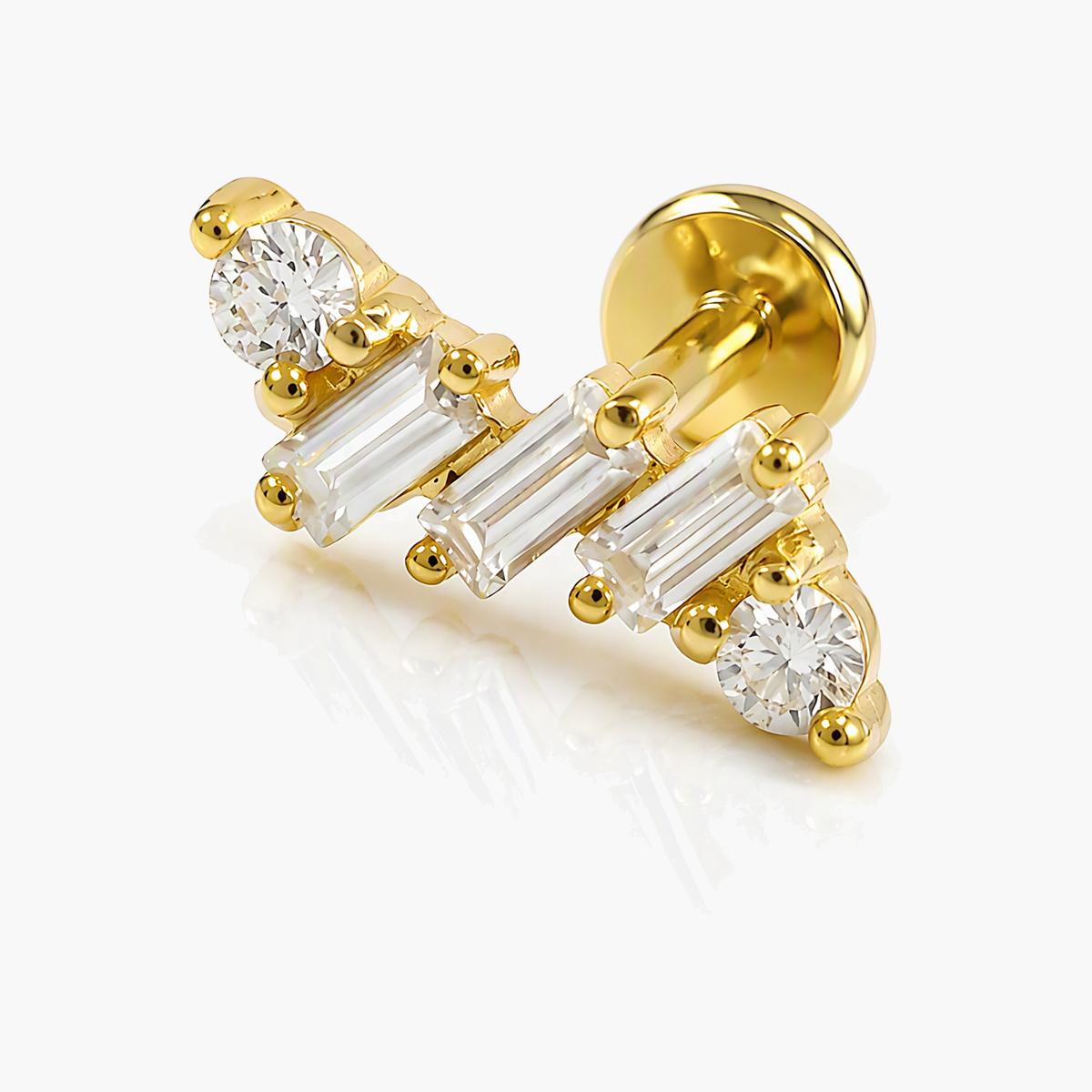 Leaf Branch Stud Earrings