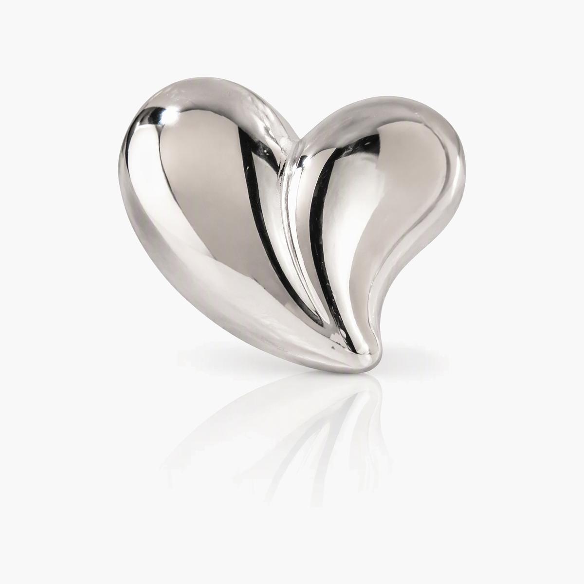 Textured Heart Stud Earrings