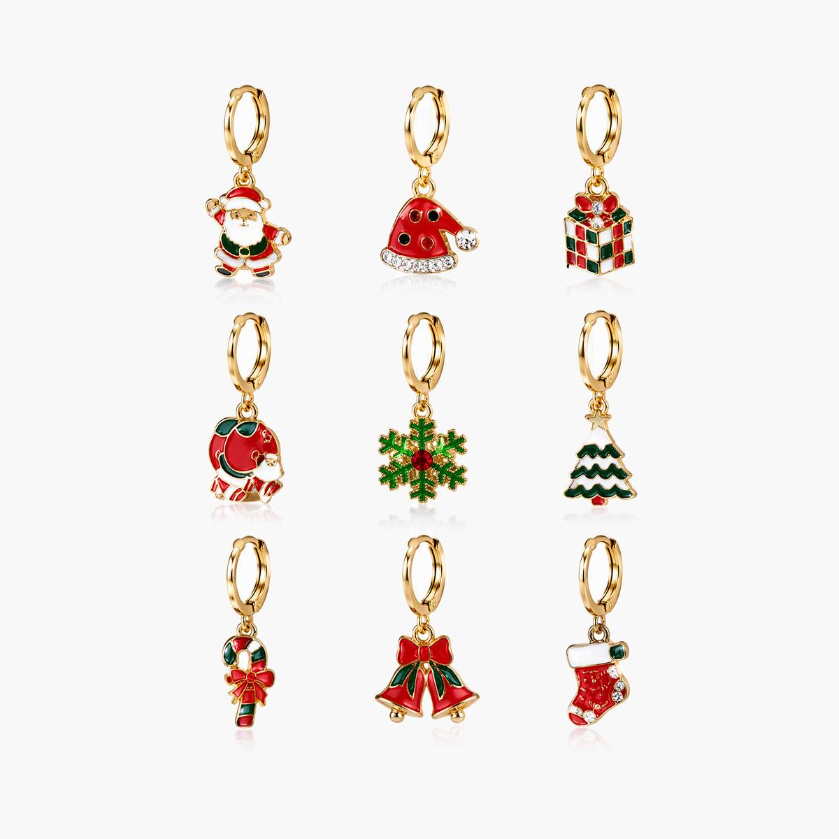 Cute Holiday Charm Drop Earrings