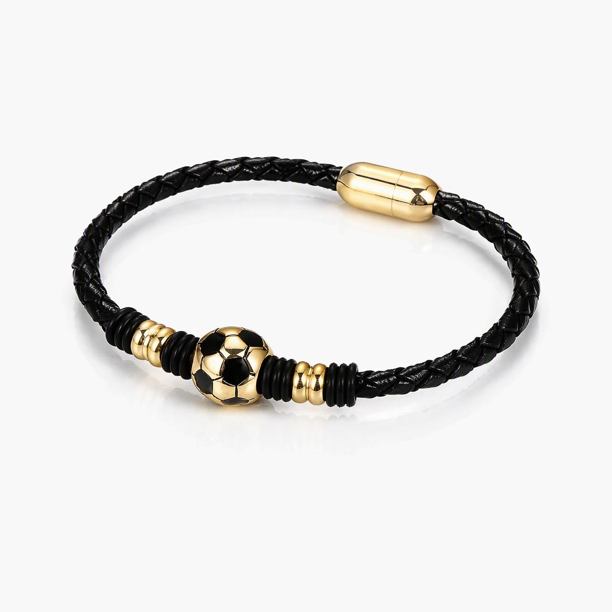 Trendy Soccer Ball Charm Bracelet