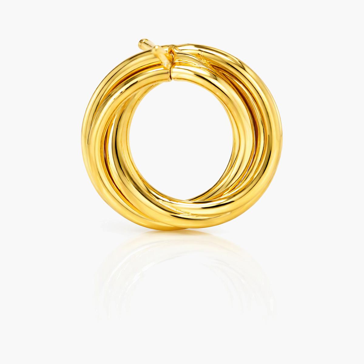 Geometric Hoop Stud Cuff Earrings