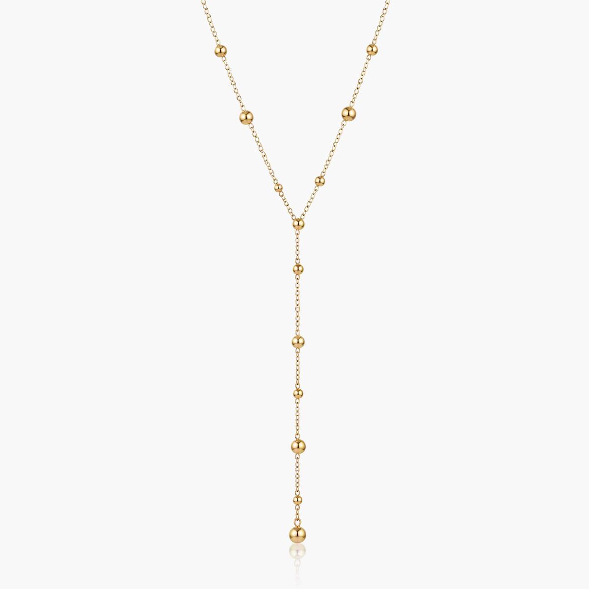 Dainty Beaded Y-Necklace