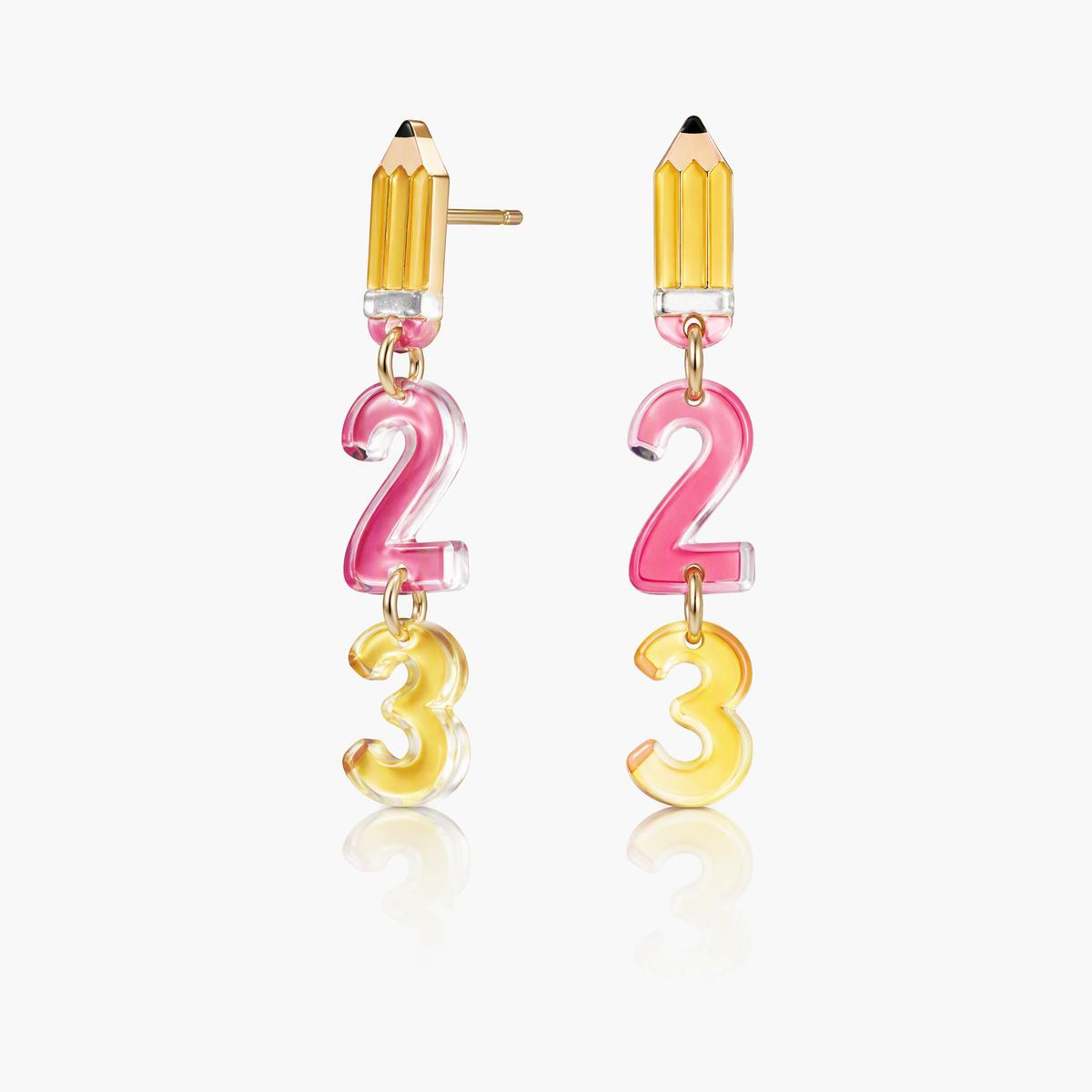 Cute School Charm Drop Earrings