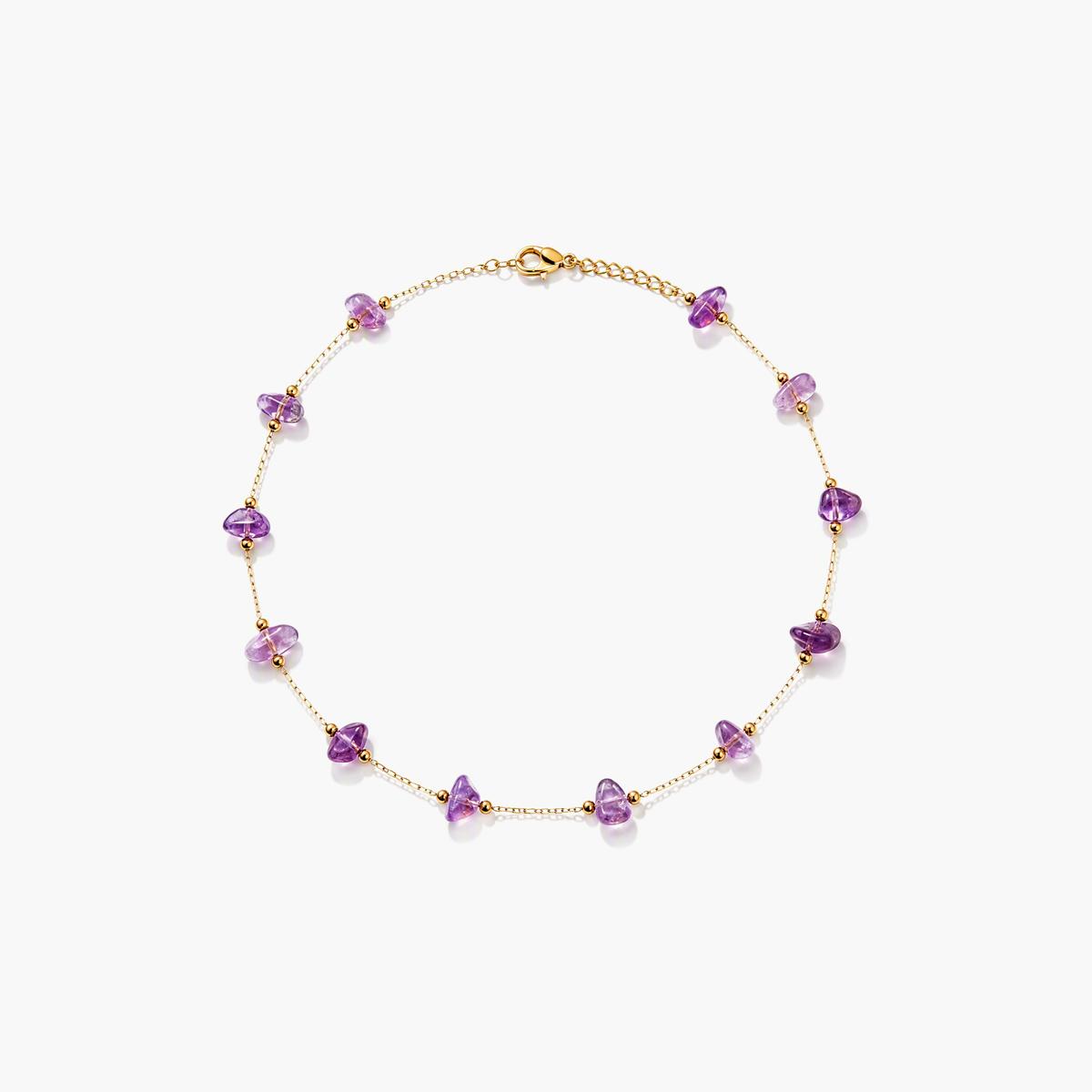 Dainty Irregular Stone Necklace