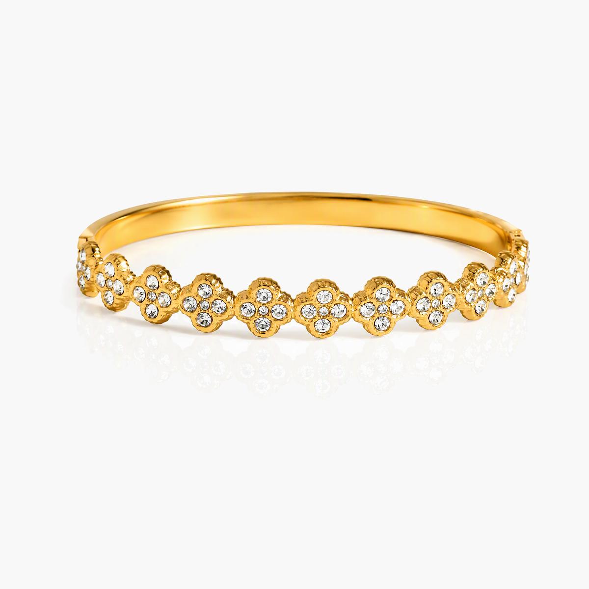 Four-Leaf Clover Bangle