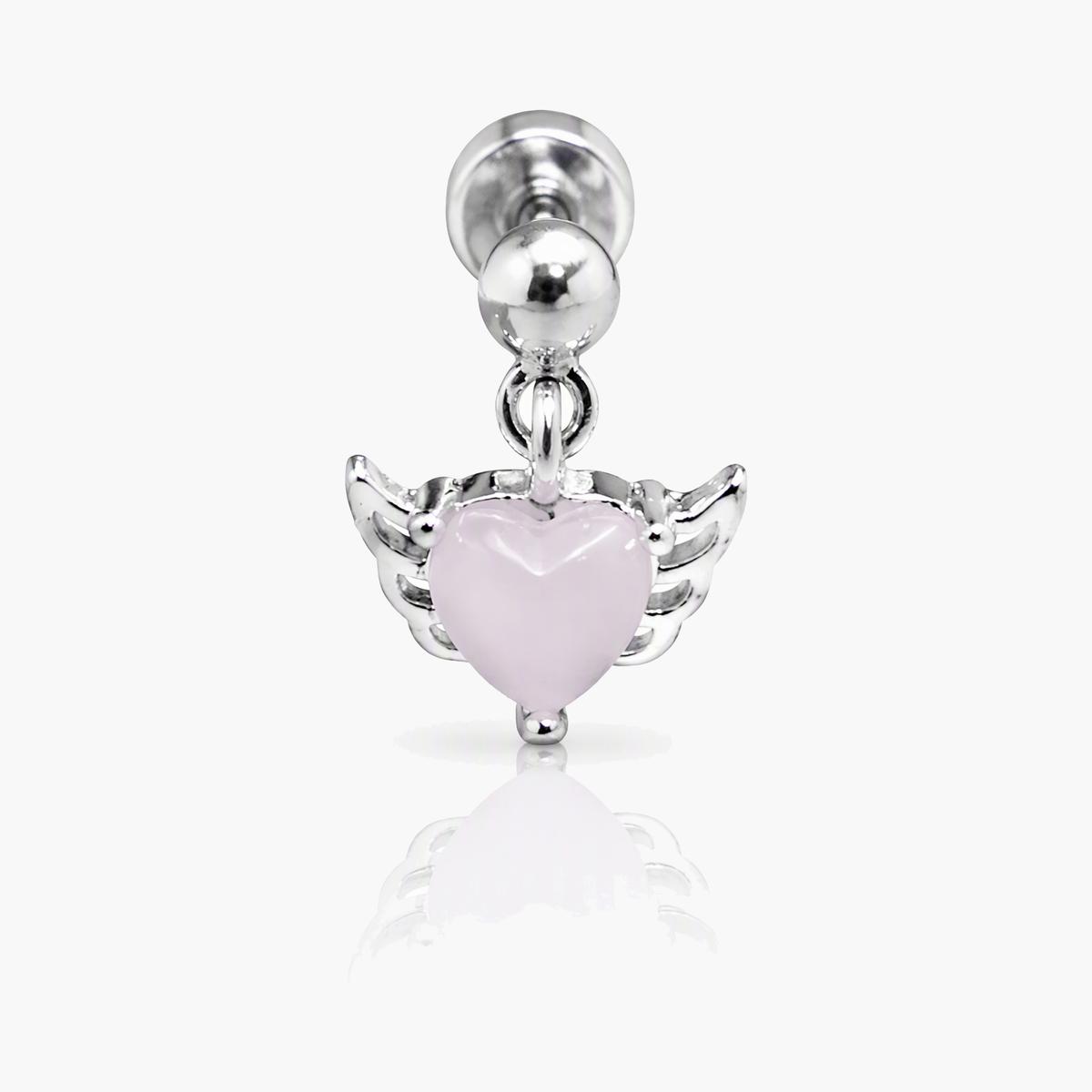 Cute Heart Charm Stud Earrings
