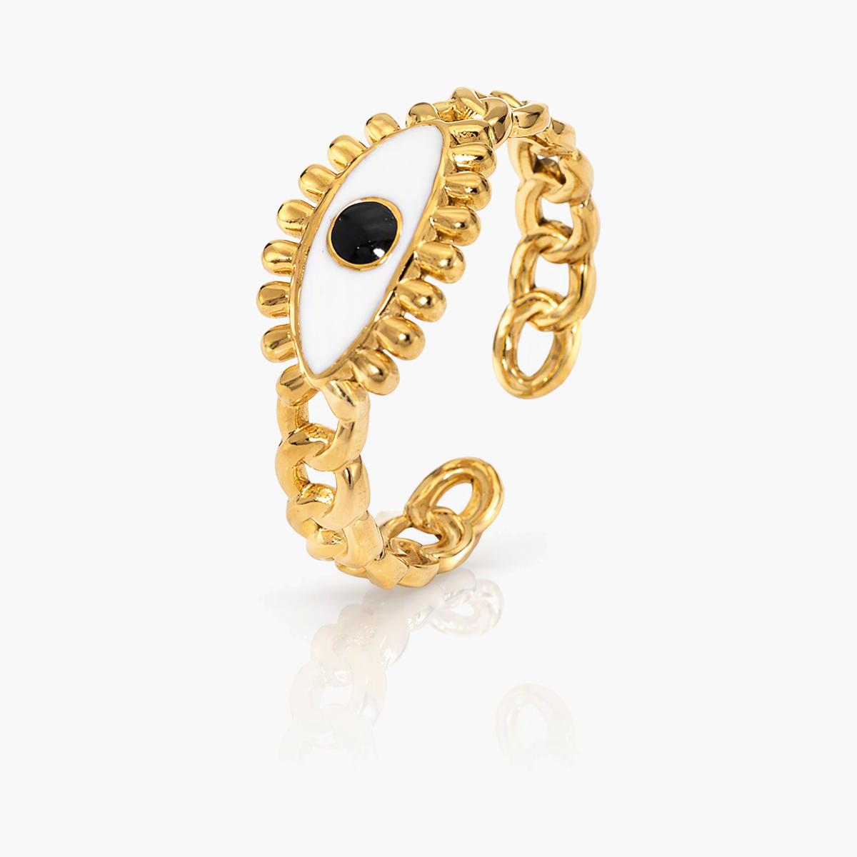 Trendy Mixed Motif Open Cuff Ring