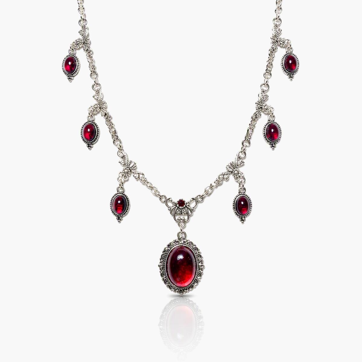 Vintage Flower Drop Necklace
