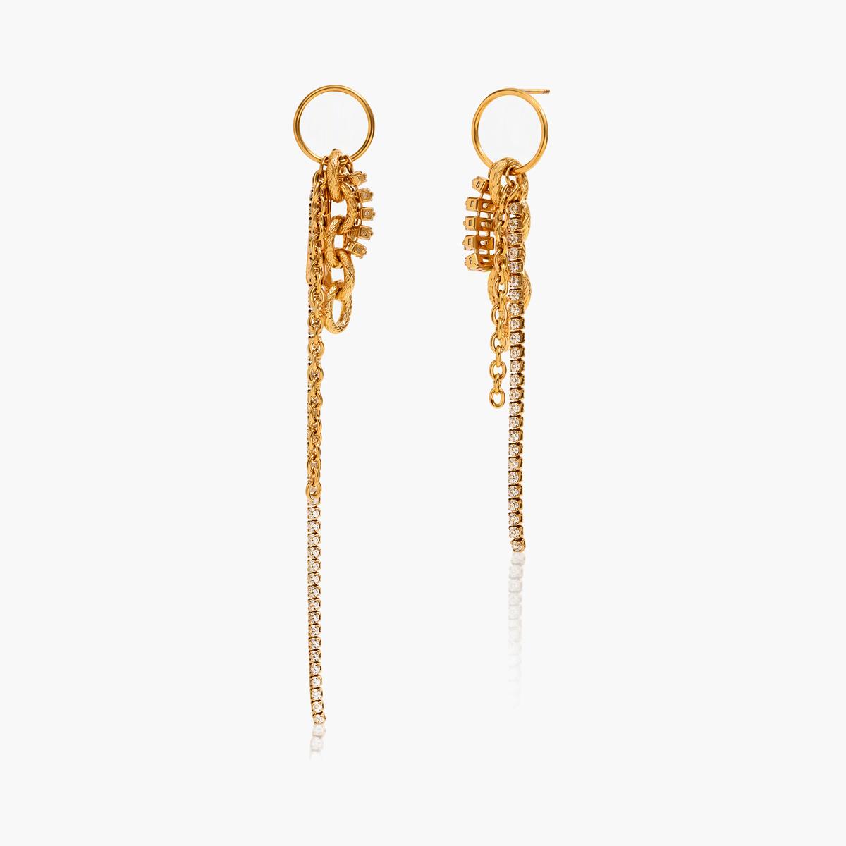 Love Knot Chain Drop Earrings