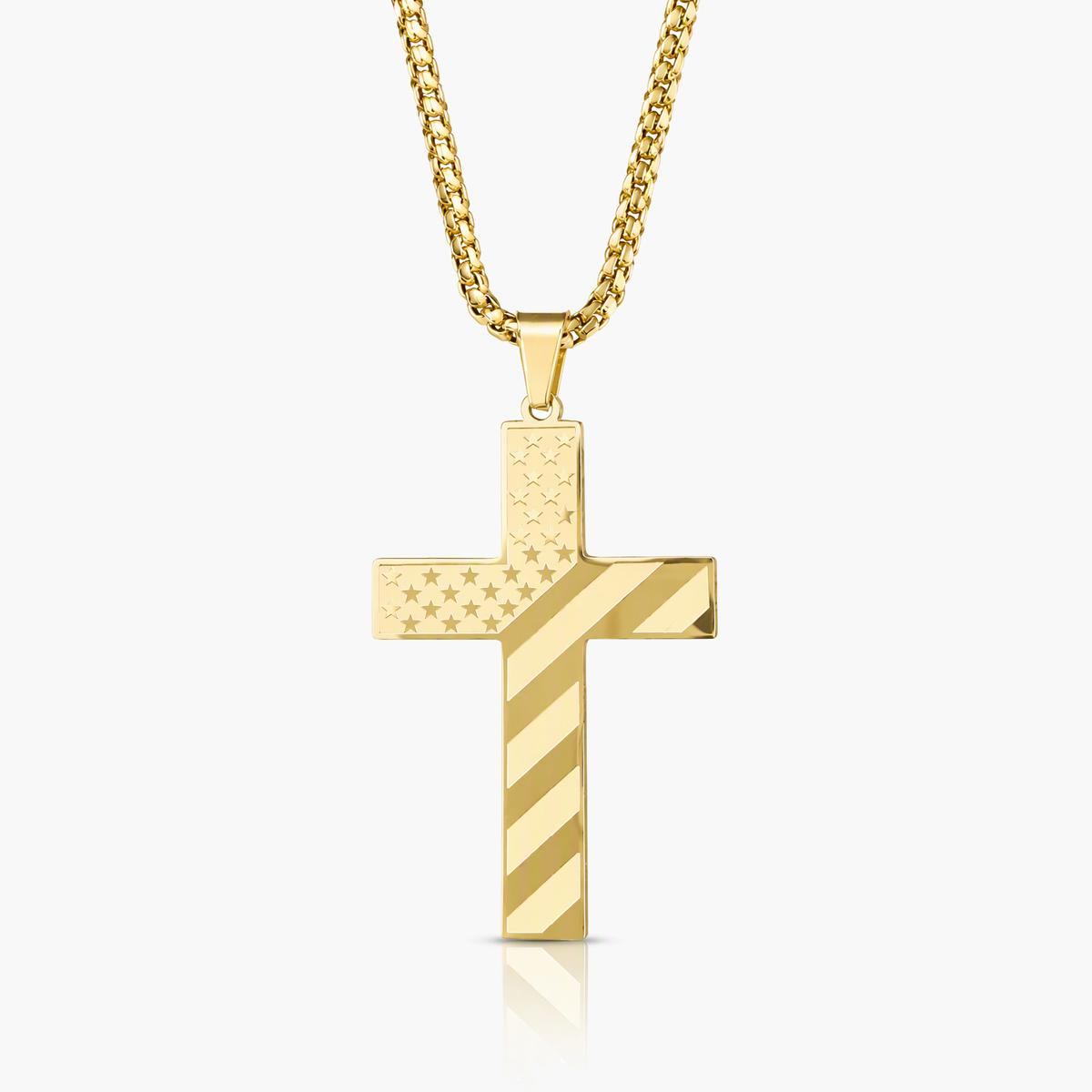 Trendy Star Cross Pendant Necklace