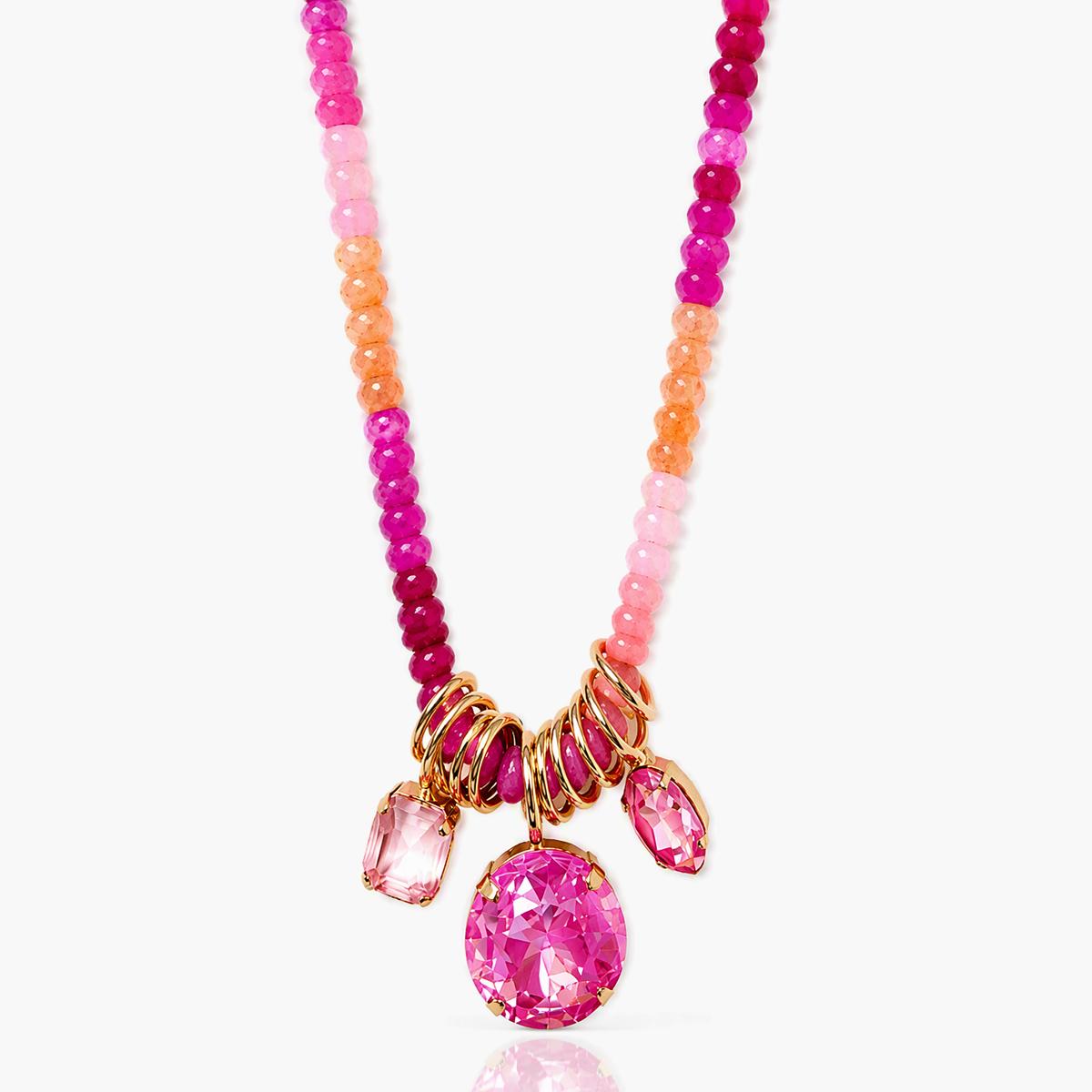 Trendy Multi-Stone Beaded Necklace