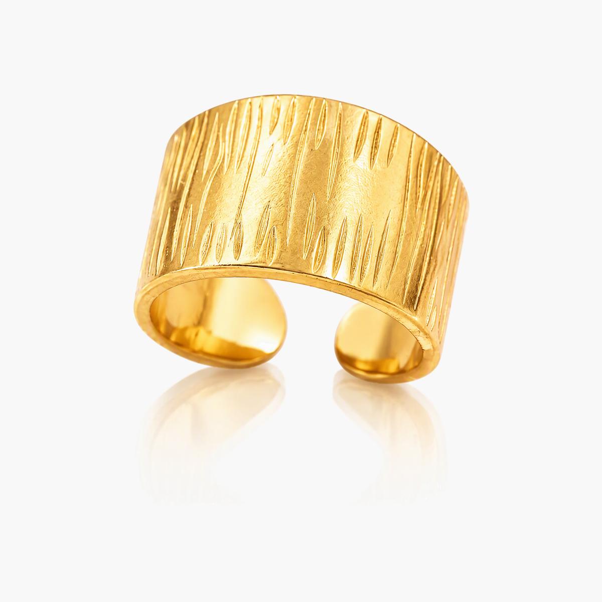 Trendy Geometric Open Cuff Ring