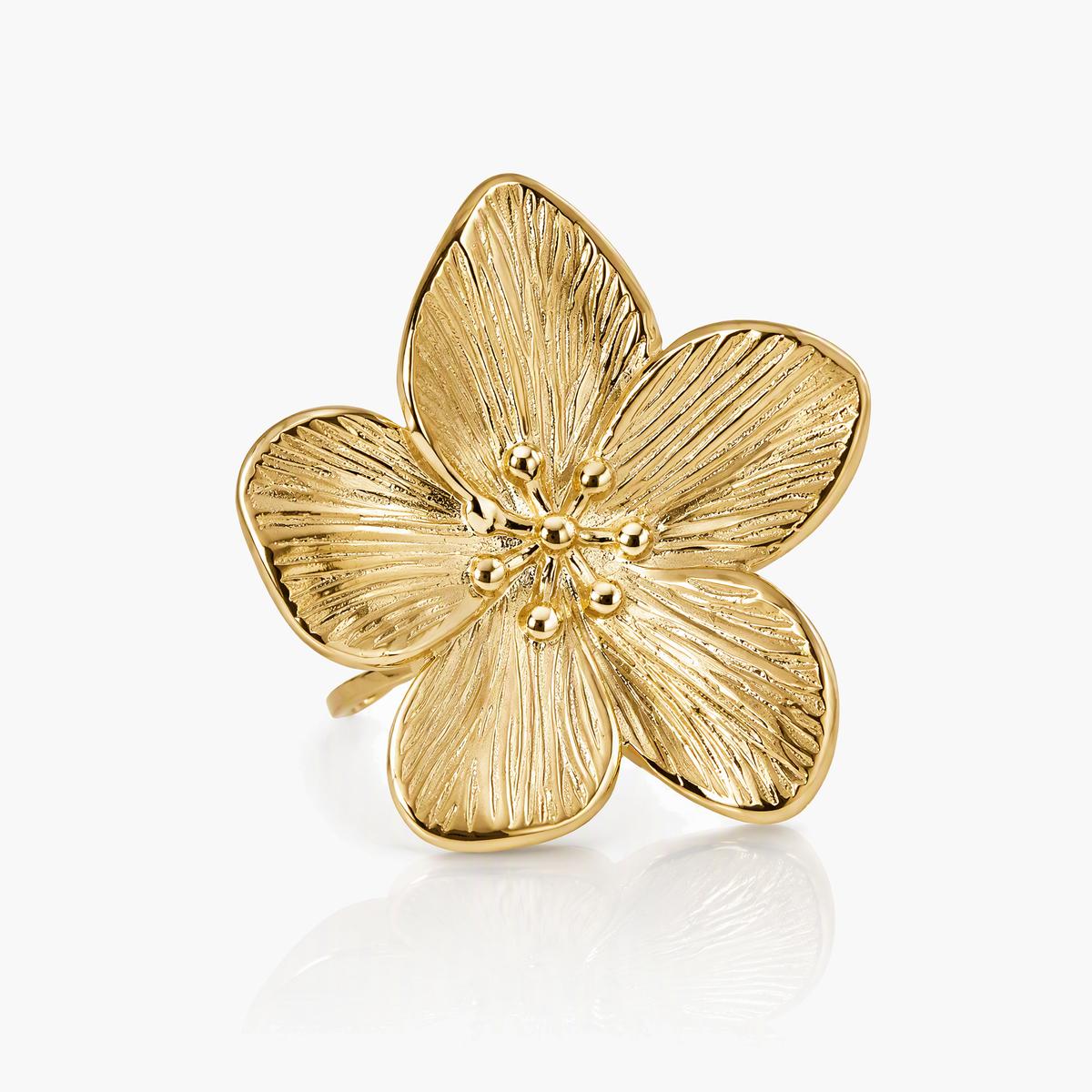 Textured Flower Ring