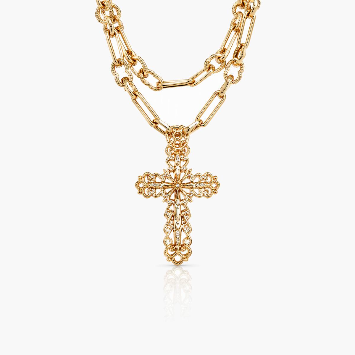 Elegant Cross Pendant Necklace