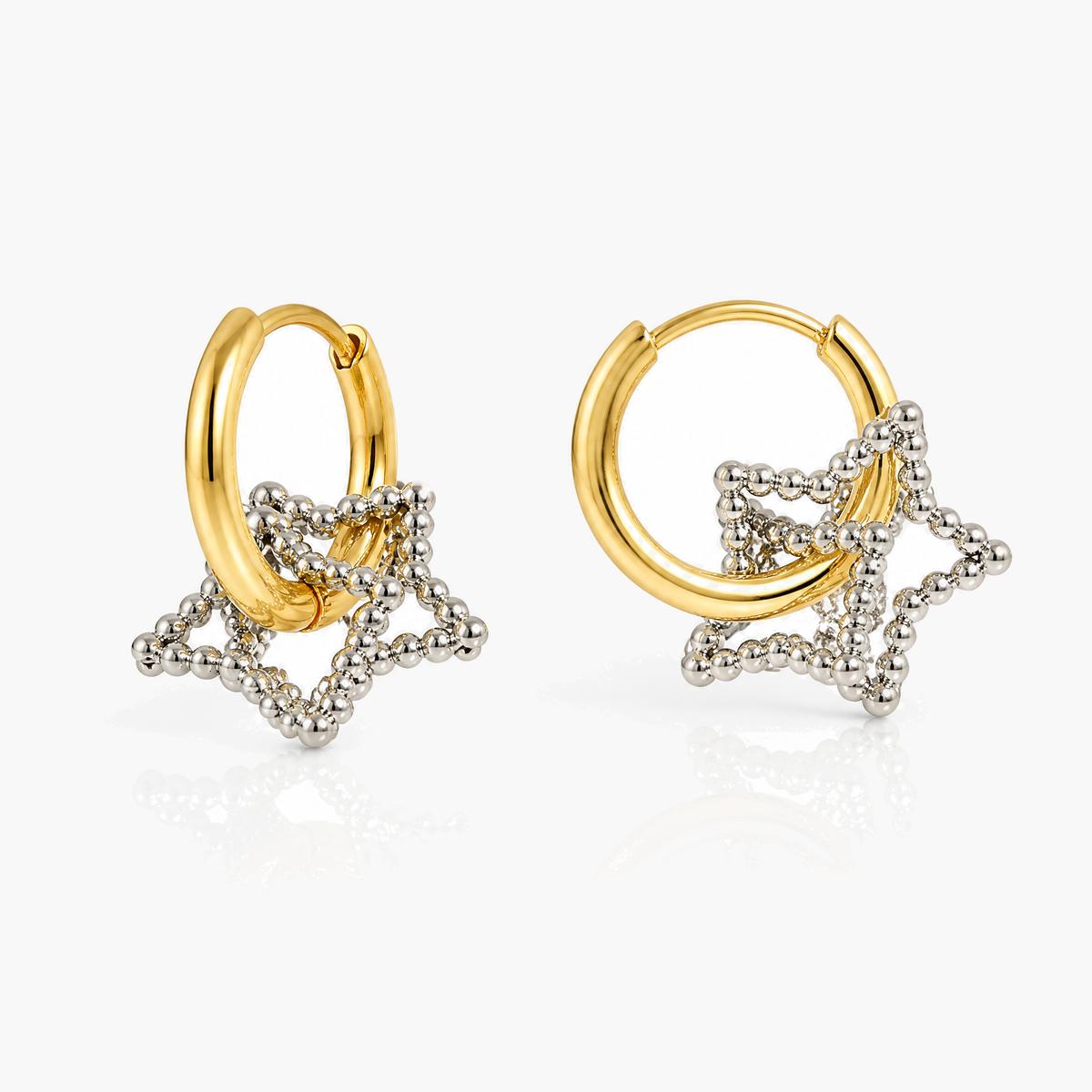 Dainty Star Huggie Earrings