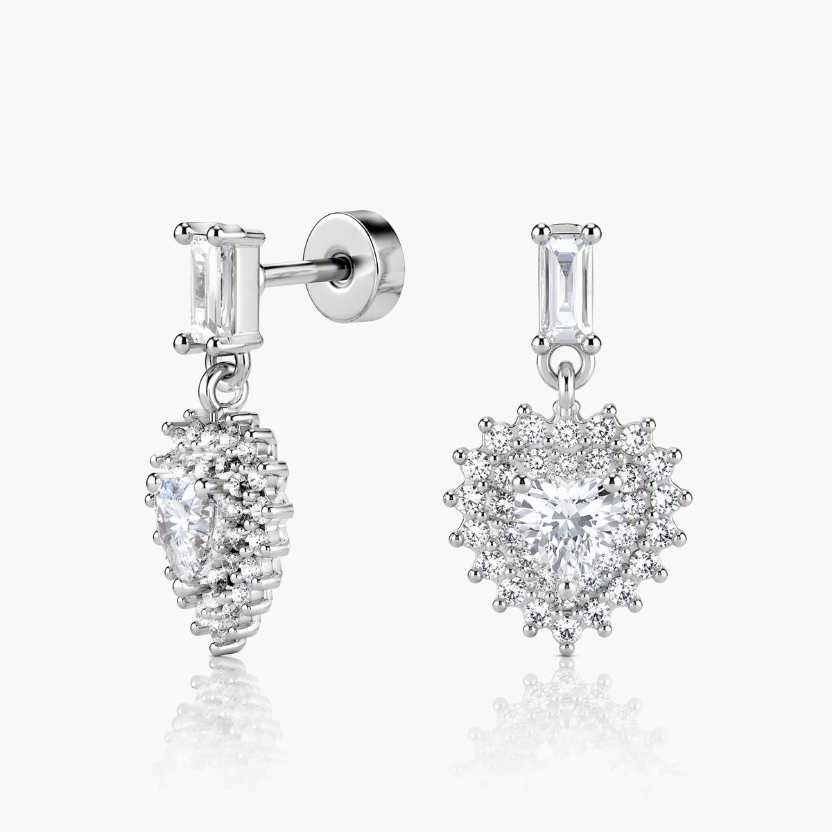 Dainty Heart Drop Earrings
